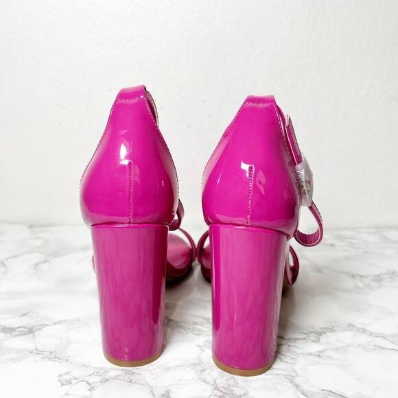 CAPE ROBBIN CHUNKY ATHENS HIGH HEELS WITH ANKLE STRAP WOMEN HEELS SIZE 7.5 NEW - Picture 2 of 8